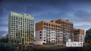 2-к квартира, строящийся дом, 57м2, 4/14 этаж