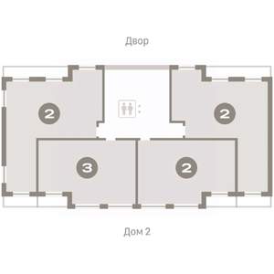 2-к квартира, вторичка, 87м2, 8/9 этаж