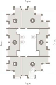 1-к квартира, вторичка, 51м2, 23/25 этаж