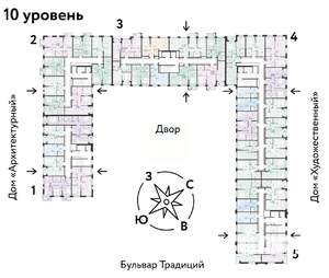 2-к квартира, вторичка, 42м2, 10/15 этаж