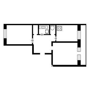 2-к квартира, вторичка, 53м2, 2/11 этаж
