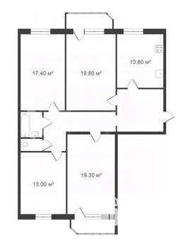 4-к квартира, вторичка, 106м2, 1/9 этаж