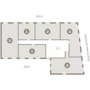 1-к квартира, вторичка, 57м2, 5/8 этаж