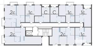 1-к квартира, вторичка, 37м2, 6/9 этаж