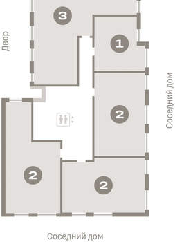 2-к квартира, вторичка, 59м2, 2/8 этаж