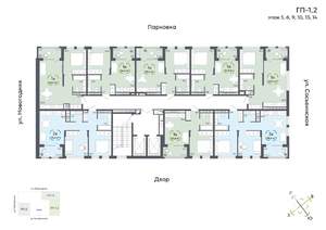 1-к квартира, вторичка, 35м2, 10/16 этаж