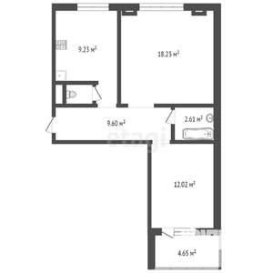 2-к квартира, вторичка, 53м2, 4/10 этаж