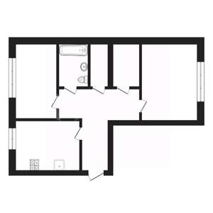 2-к квартира, вторичка, 55м2, 1/9 этаж