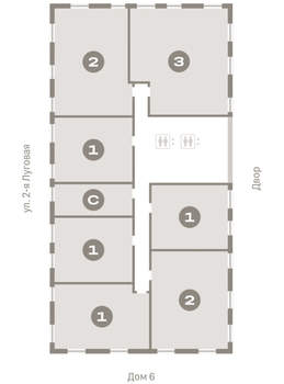 1-к квартира, вторичка, 51м2, 13/16 этаж