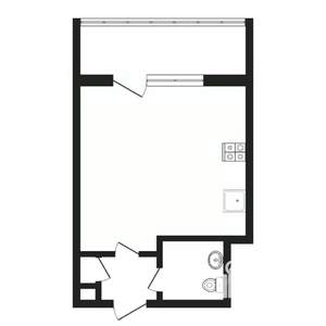 Студия квартира, вторичка, 18м2, 3/8 этаж