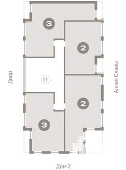 2-к квартира, вторичка, 63м2, 9/9 этаж