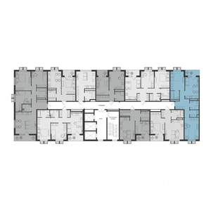 2-к квартира, строящийся дом, 64м2, 6/25 этаж