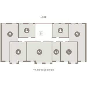 1-к квартира, вторичка, 51м2, 6/8 этаж