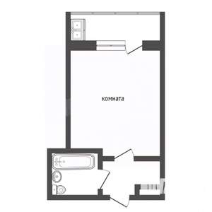 Студия квартира, вторичка, 18м2, 3/8 этаж