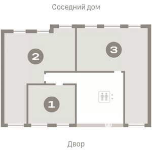 2-к квартира, вторичка, 82м2, 3/9 этаж
