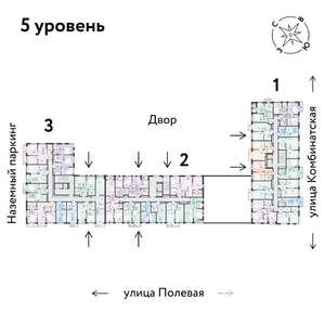 2-к квартира, строящийся дом, 41м2, 5/16 этаж