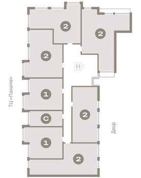 2-к квартира, вторичка, 69м2, 6/9 этаж
