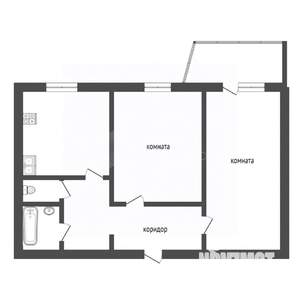 2-к квартира, вторичка, 54м2, 3/9 этаж