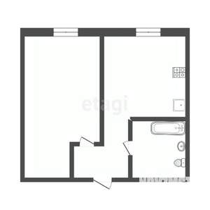 1-к квартира, вторичка, 30м2, 2/16 этаж