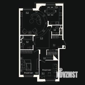 4-к квартира, вторичка, 147м2, 5/8 этаж