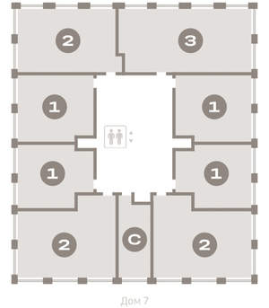 1-к квартира, вторичка, 49м2, 3/17 этаж