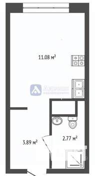 Студия квартира, вторичка, 18м2, 14/17 этаж
