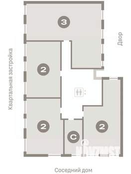 4-к квартира, вторичка, 124м2, 2/7 этаж