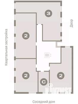 3-к квартира, вторичка, 80м2, 3/7 этаж