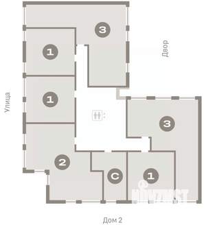 2-к квартира, вторичка, 93м2, 8/9 этаж