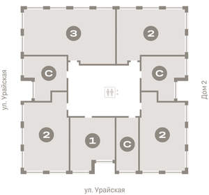 Студия квартира, вторичка, 34м2, 2/8 этаж