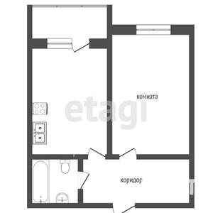 1-к квартира, вторичка, 39м2, 15/16 этаж