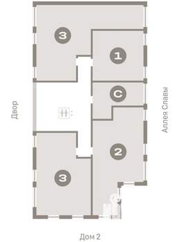 3-к квартира, вторичка, 88м2, 4/9 этаж