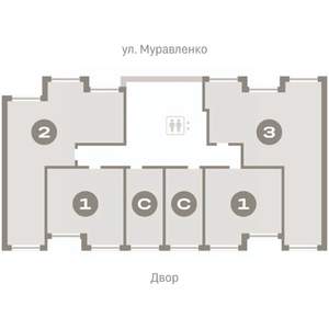 1-к квартира, вторичка, 44м2, 2/7 этаж