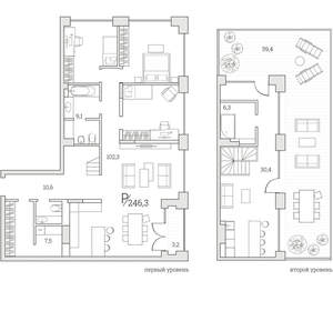 3-к квартира, сданный дом, 246м2, 8/8 этаж
