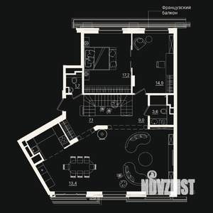 6-к квартира, вторичка, 174м2, 7/7 этаж