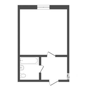 Студия квартира, вторичка, 17м2, 2/5 этаж